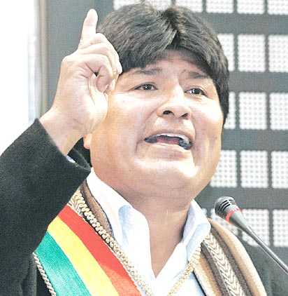 Presidente Evo Morales: 'Sólo el cambio del modelo de desarrollo capitalista nos permitirá salvar el planeta'