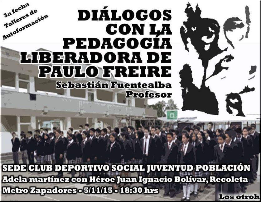 3er Taller de Autoformación: DIÁLOGOS CON LA PEDAGOGÍA LIBERADORA DE PAULO FREIRE