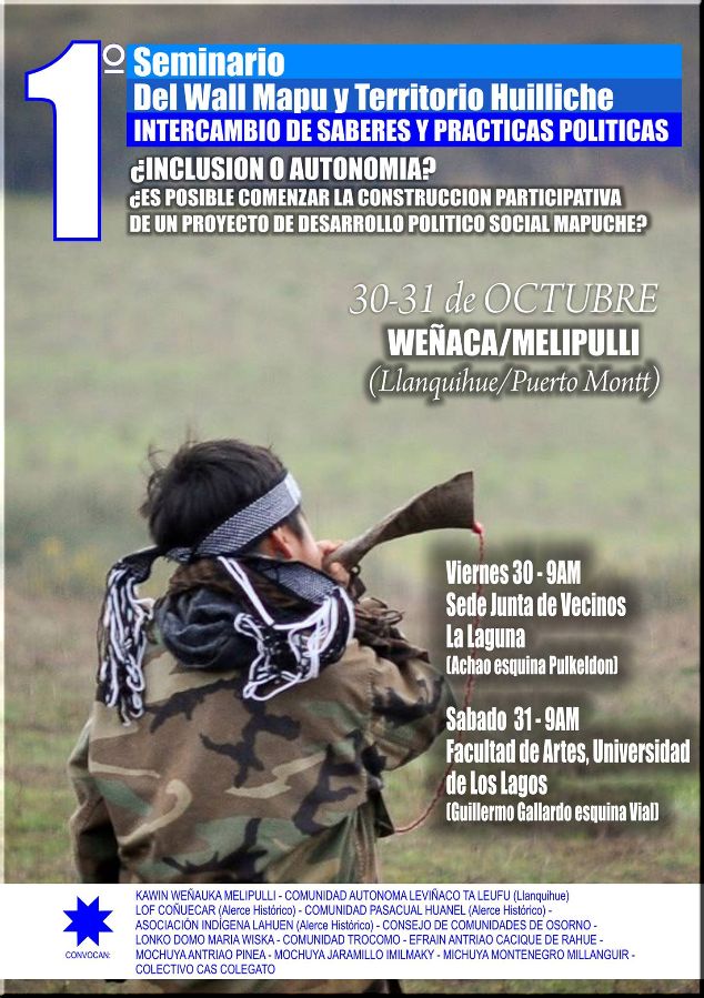 Primer Seminario Sobre Intercambio de Saberes y Prácticas Políticas Mapuches