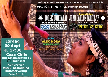 Arte Mapuche en Estocolmo, Suecia