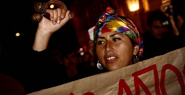 Con marcha en Santiago conmemoran muerte de comunero Alex Lemún