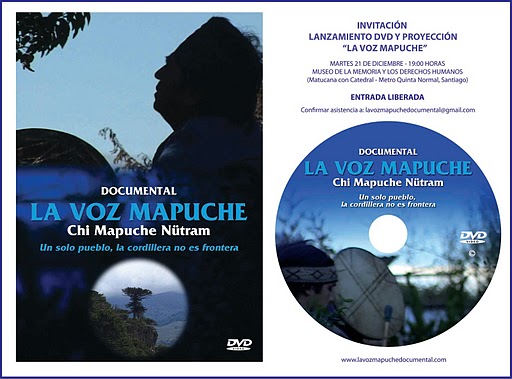 Hoy se lanza dvd de documental “La Voz Mapuche”