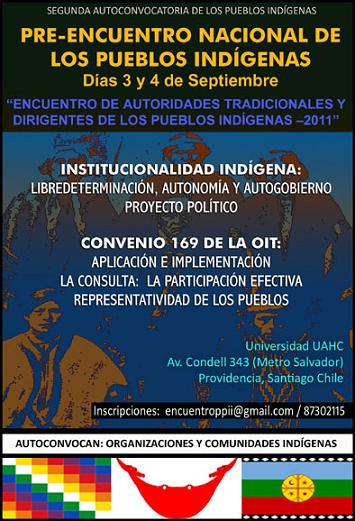 Encuentro de los pueblos indígenas. 3 y 4 Septiembre 2011