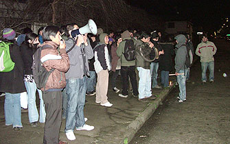 Universitarios mapuches apoyan huelga de hambre