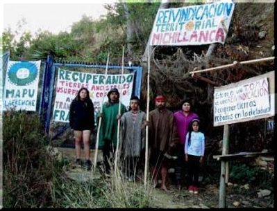 No al desalojo del Lof Michillanca de su territorio ancestral. 