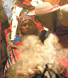 La plaza de los pueblos originarios