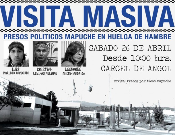 Cárcel de Angol: presos políticos mapuches en huelga de hambre