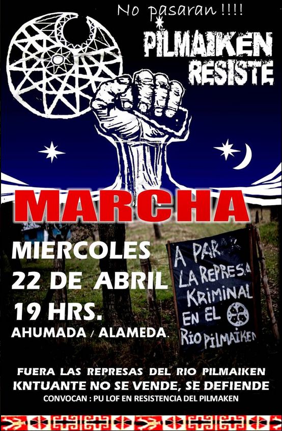 SANTIAGO:  MARCHA PILMAIKEN RESISTE